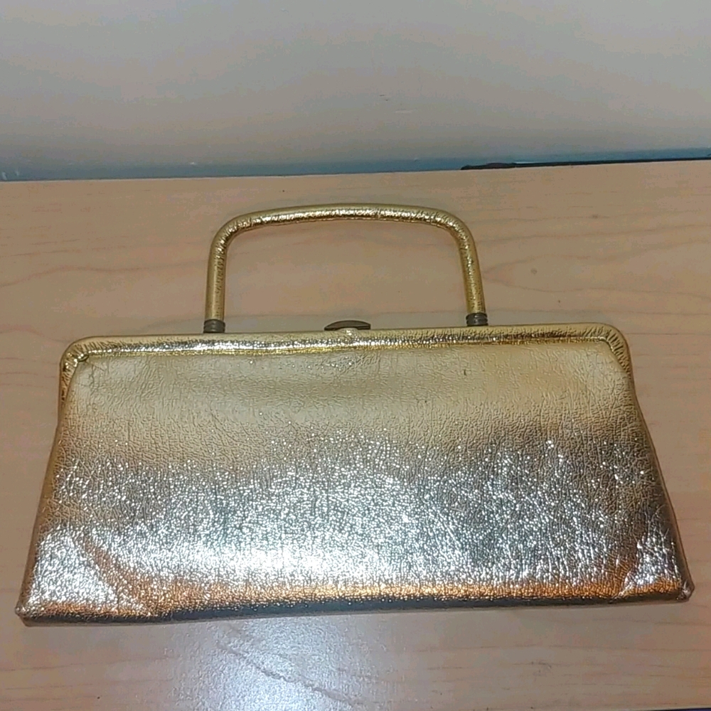 Vintage gold clutch